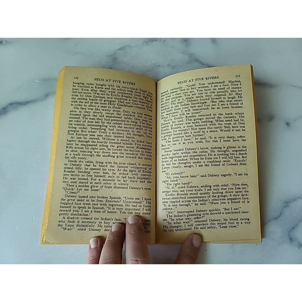Feud At Five Rivers By Jack April Paperback - Picture 7 of 10